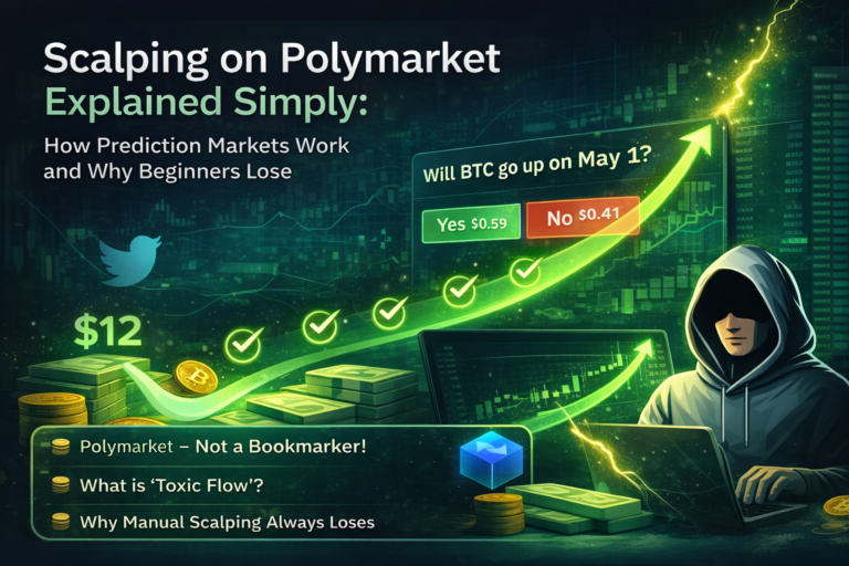 Scalping on Polymarket in simple terms: how prediction markets work and why beginners lose.