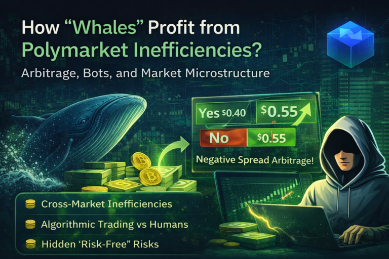 How “whales” profit from Polymarket inefficiencies: arbitrage, bots, and market microstructure.